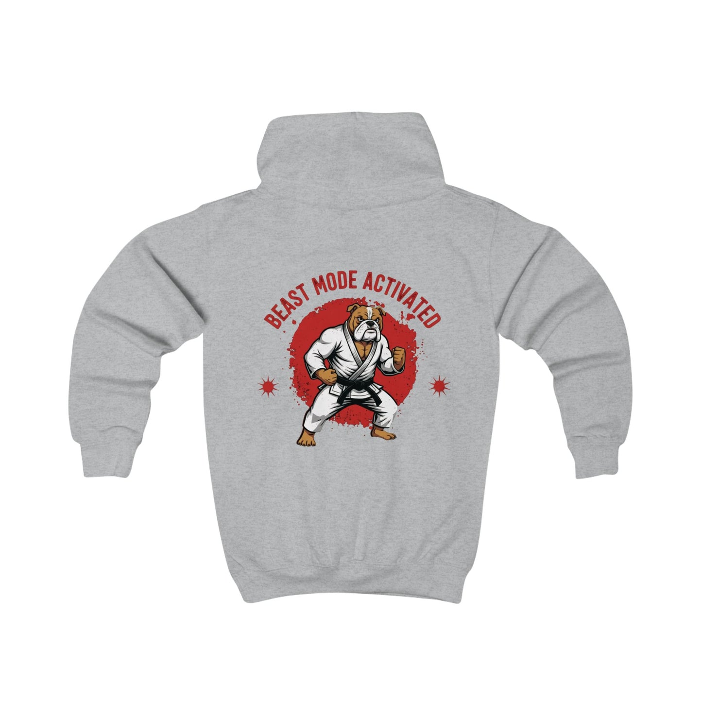 Beast Mode Activated Kids BJJ Hoodie – Bulldog Jiu Jitsu Hoodie for Young Grapplers
