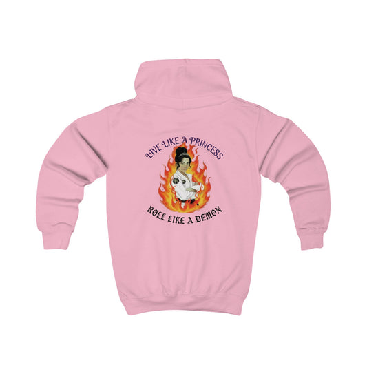 Live Like a Princess, Roll Like a Demon — Girls' BJJ Hoodie