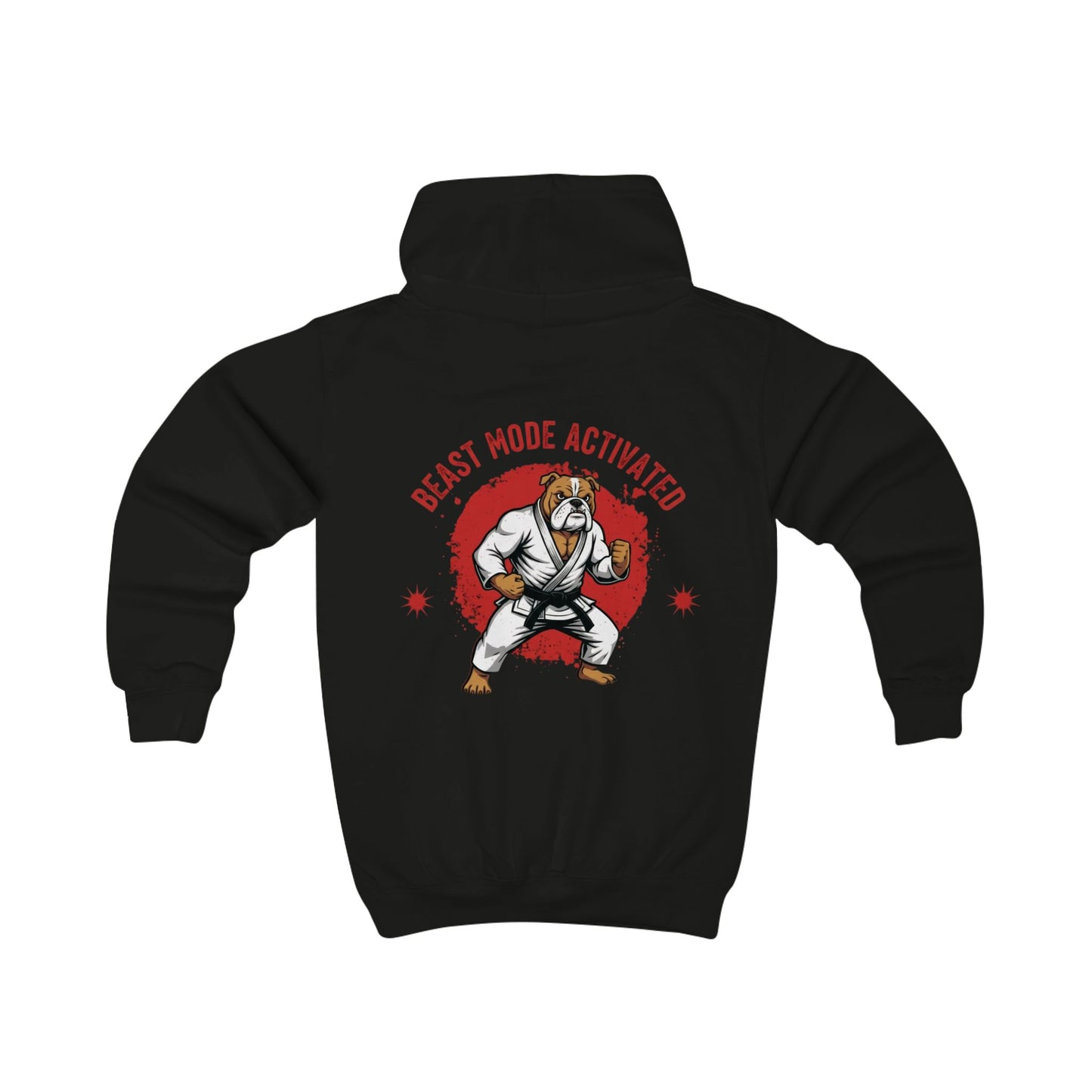 Beast Mode Activated Kids BJJ Hoodie – Bulldog Jiu Jitsu Hoodie for Young Grapplers