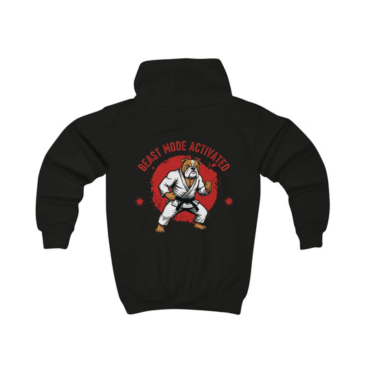 Beast Mode Activated Kids BJJ Hoodie – Bulldog Jiu Jitsu Hoodie for Young Grapplers
