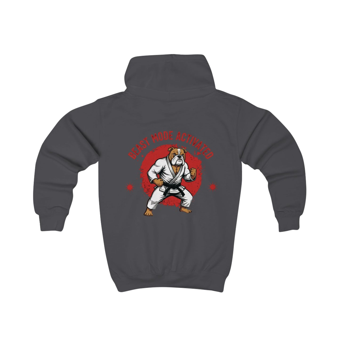 Beast Mode Activated Kids BJJ Hoodie – Bulldog Jiu Jitsu Hoodie for Young Grapplers