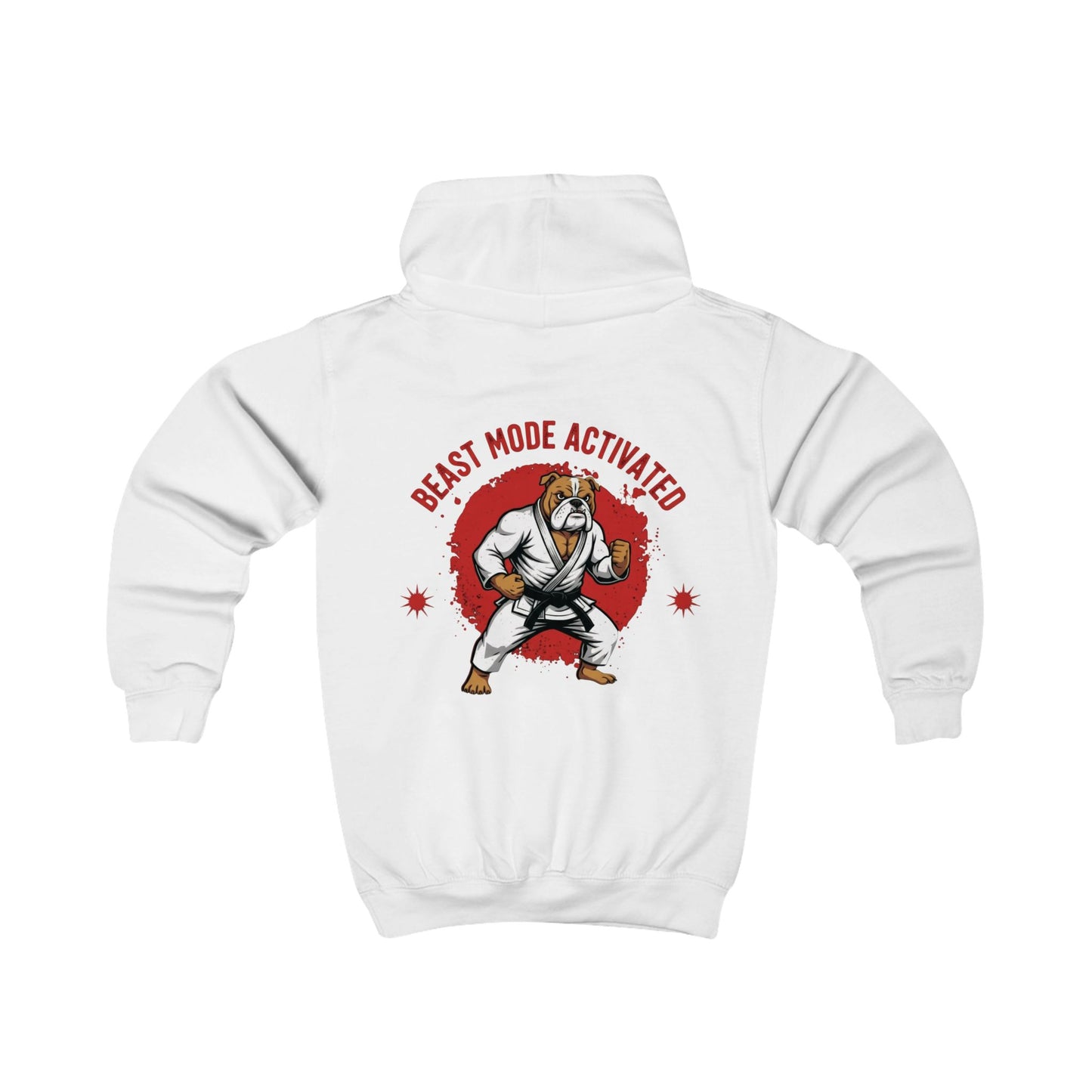 Beast Mode Activated Kids BJJ Hoodie – Bulldog Jiu Jitsu Hoodie for Young Grapplers